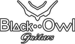 Logo de Black Owl Guitars, entreprise de lutherie dirigée par Stéphane Gallard